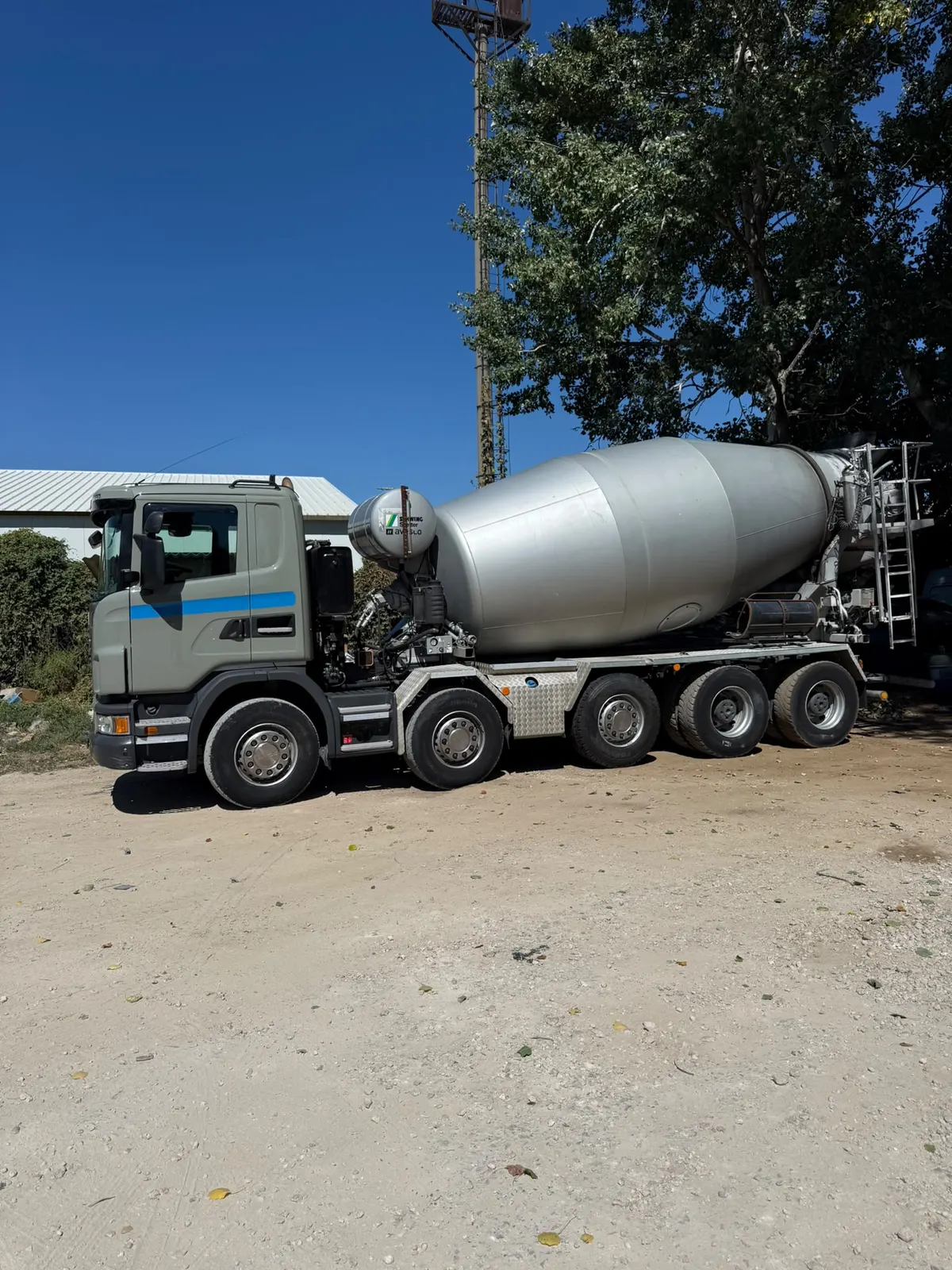 Autobetoniera Scania din flota noastră